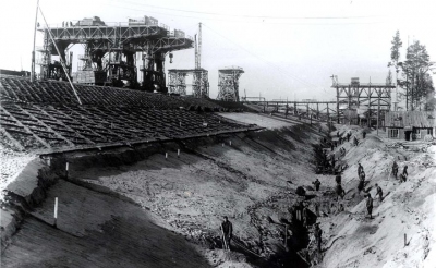 1936 г. Строительство ГЭС